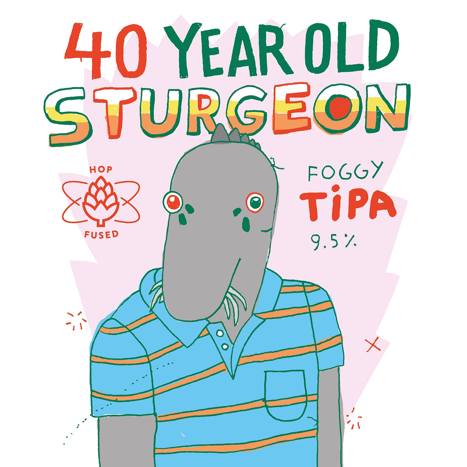 40 Year Old Sturgeon - Hop Fused Foggy TIPA (4-pack of 16 oz cans)