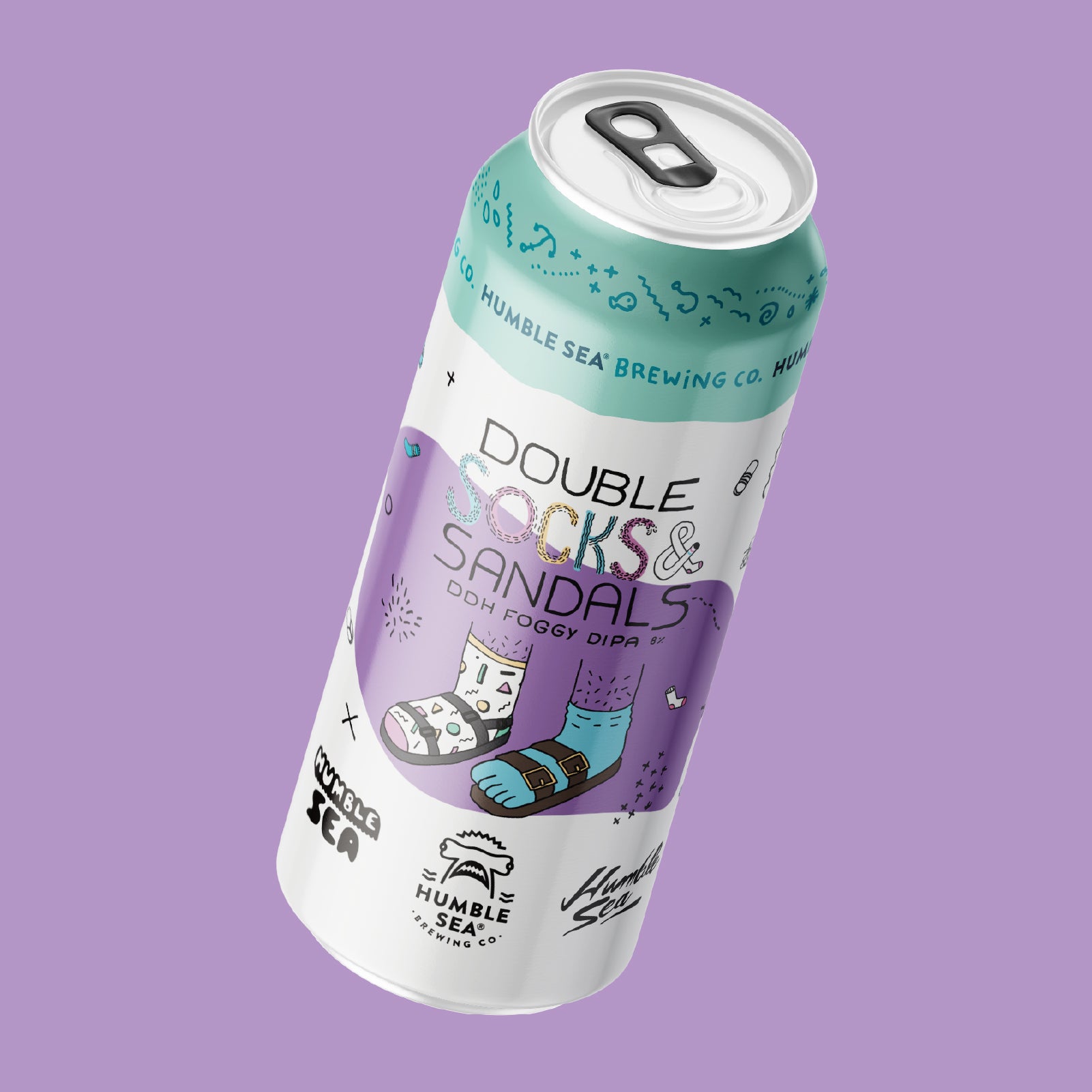 Double Socks & Sandals - Foggy DIPA (4-pack of 16 oz cans)