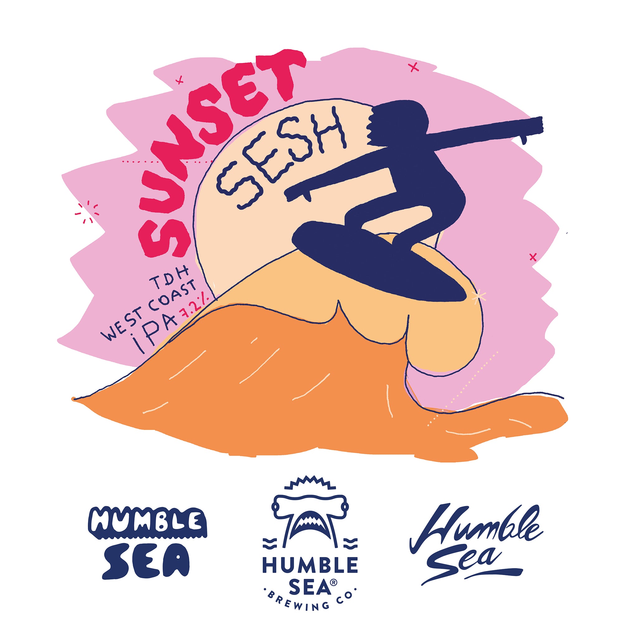 Sunset Sesh - TDH West Coast IPA (4-pack of 16oz cans)