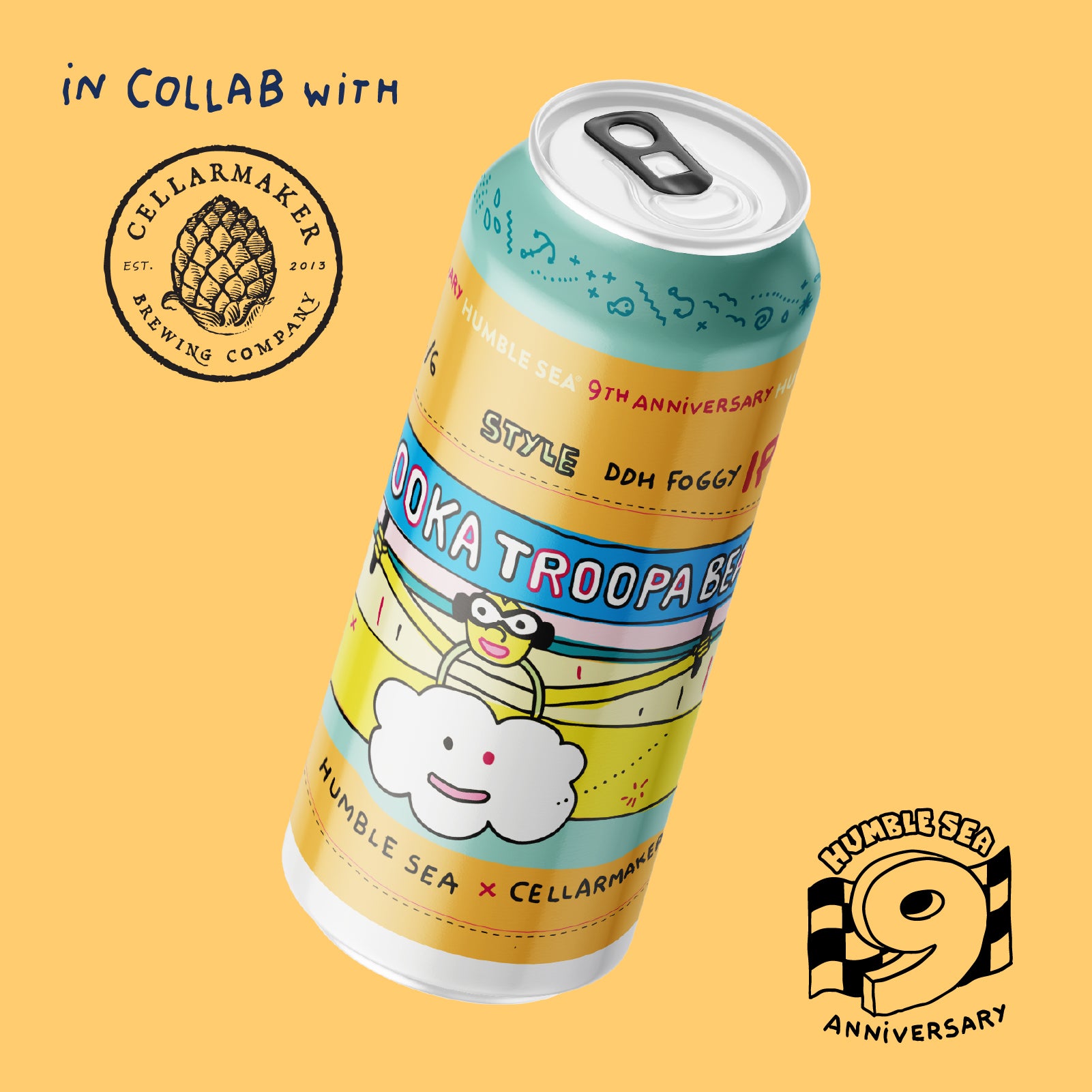 Kooka Troopa Beach - DDH Foggy IPA (4-pack of 16oz cans)