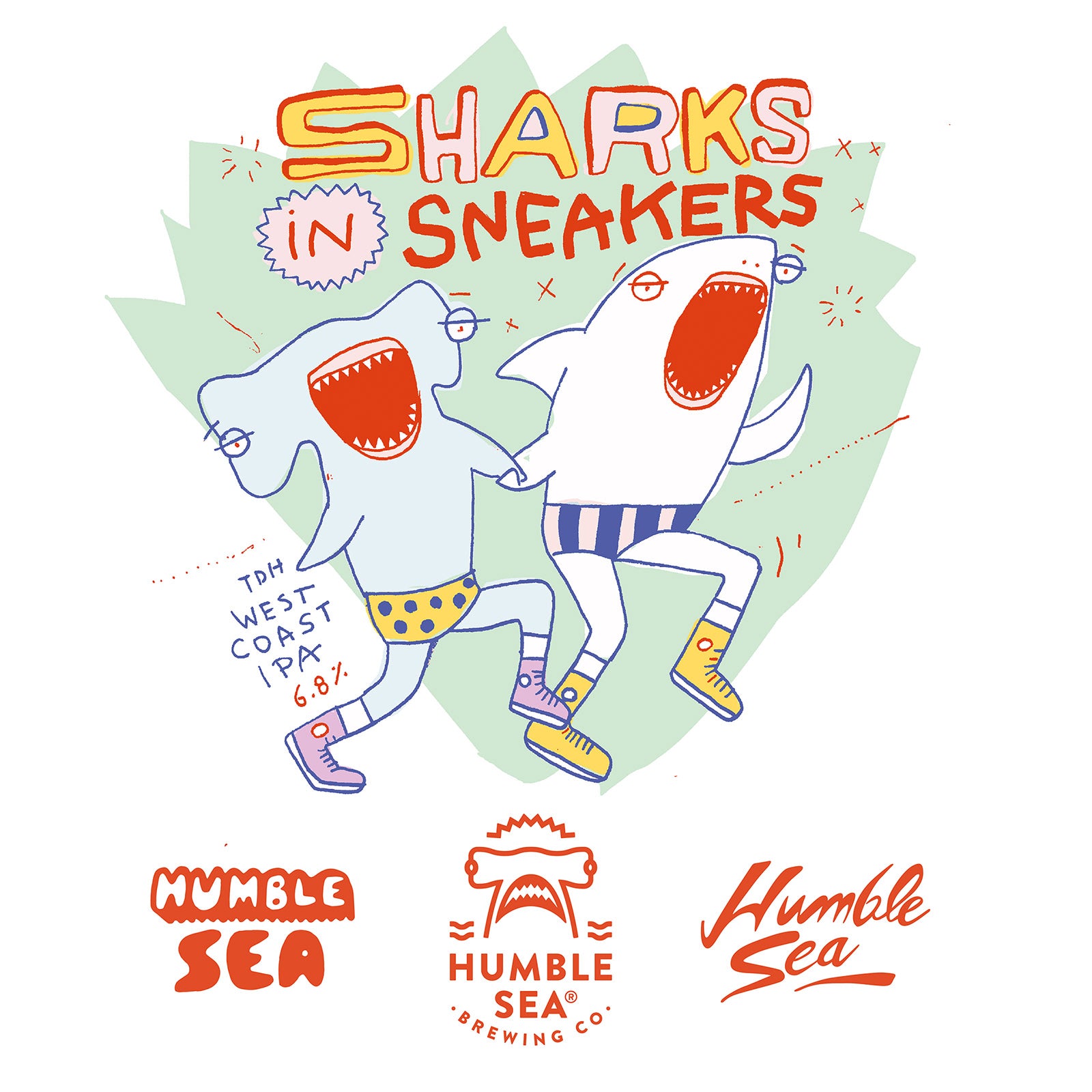 Sharks In Sneakers - TDH West Coast IPA (4-pack of 16 oz cans)