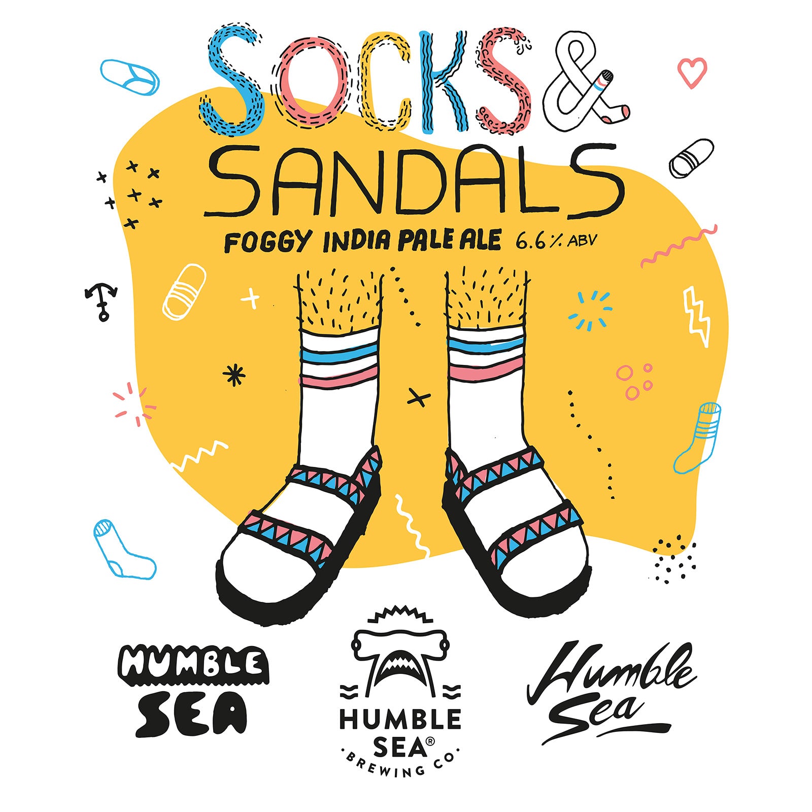 Socks & Sandals - Foggy IPA (4-pack of 16 oz cans)
