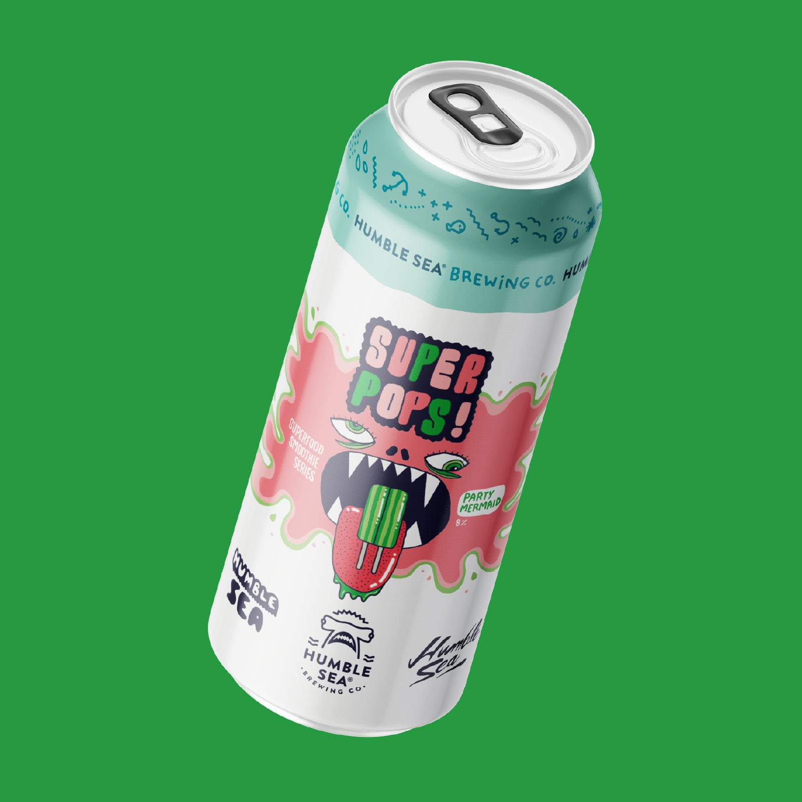 Super Pops! Party Mermaid - Superfood Smoothie Series (4-pack of 16 oz cans)
