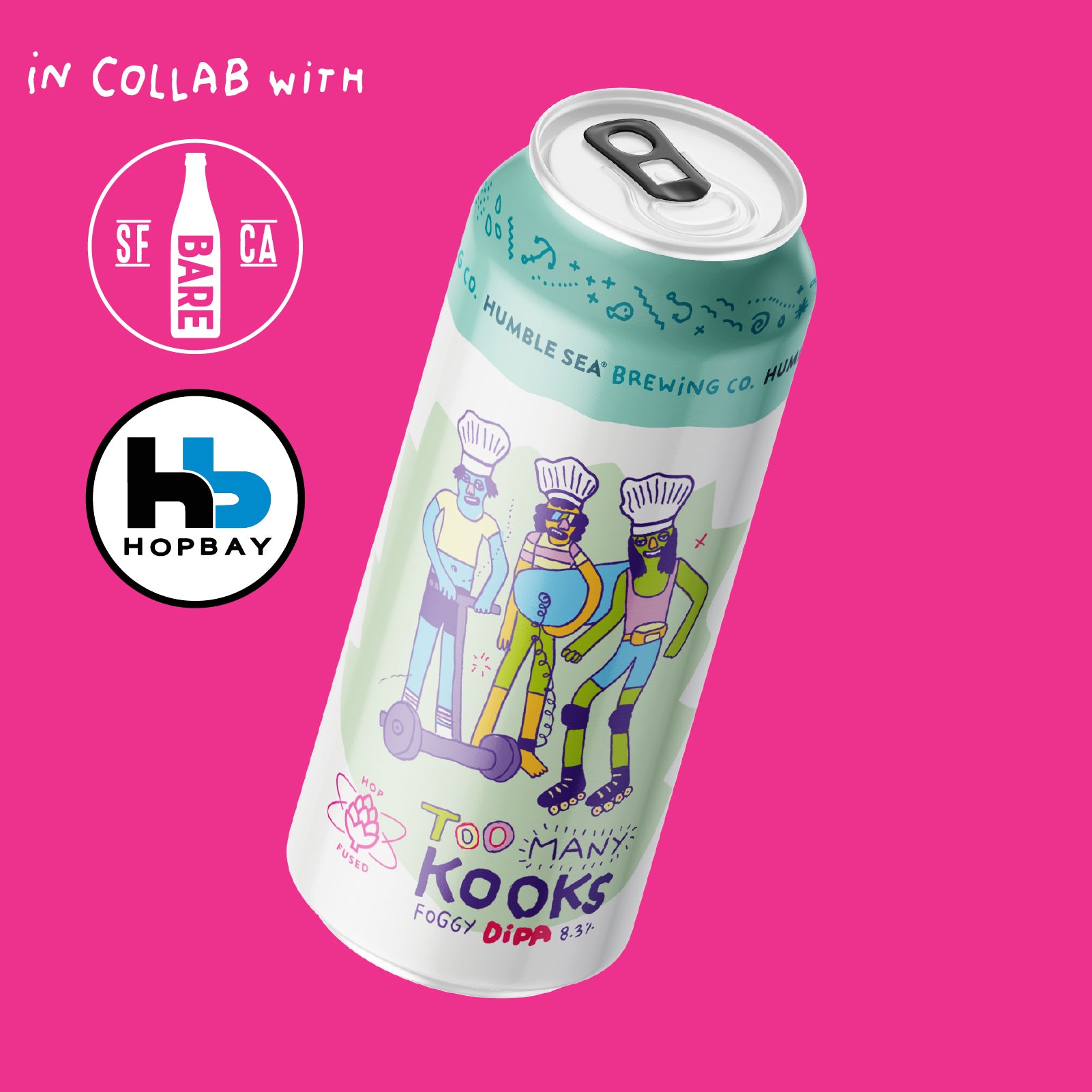 Too Many Kooks - Hop Fused Foggy DIPA (4-pack of 16 oz cans)