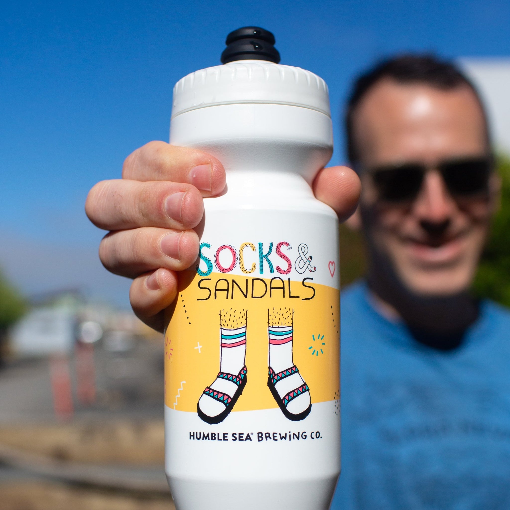 Socks & Sandals 22oz Water Bottle