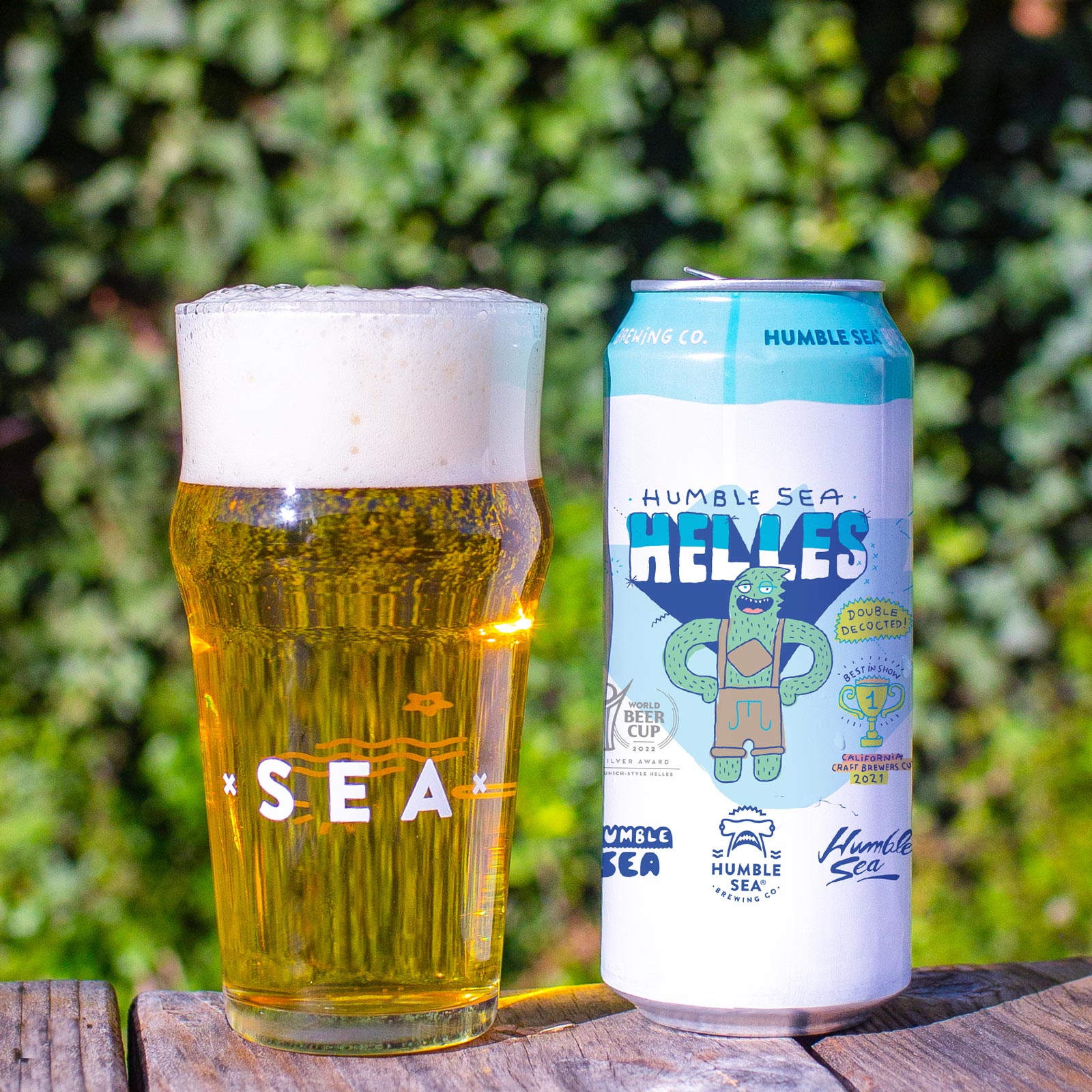Humble Sea Helles - Munich Helles (4-pack of 16 oz cans)