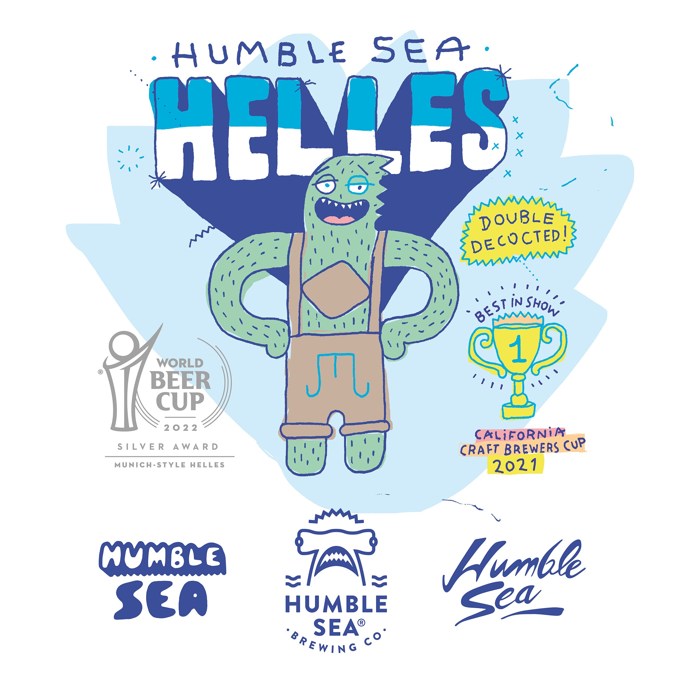 Humble Sea Helles - Munich Helles (4-pack of 16 oz cans)
